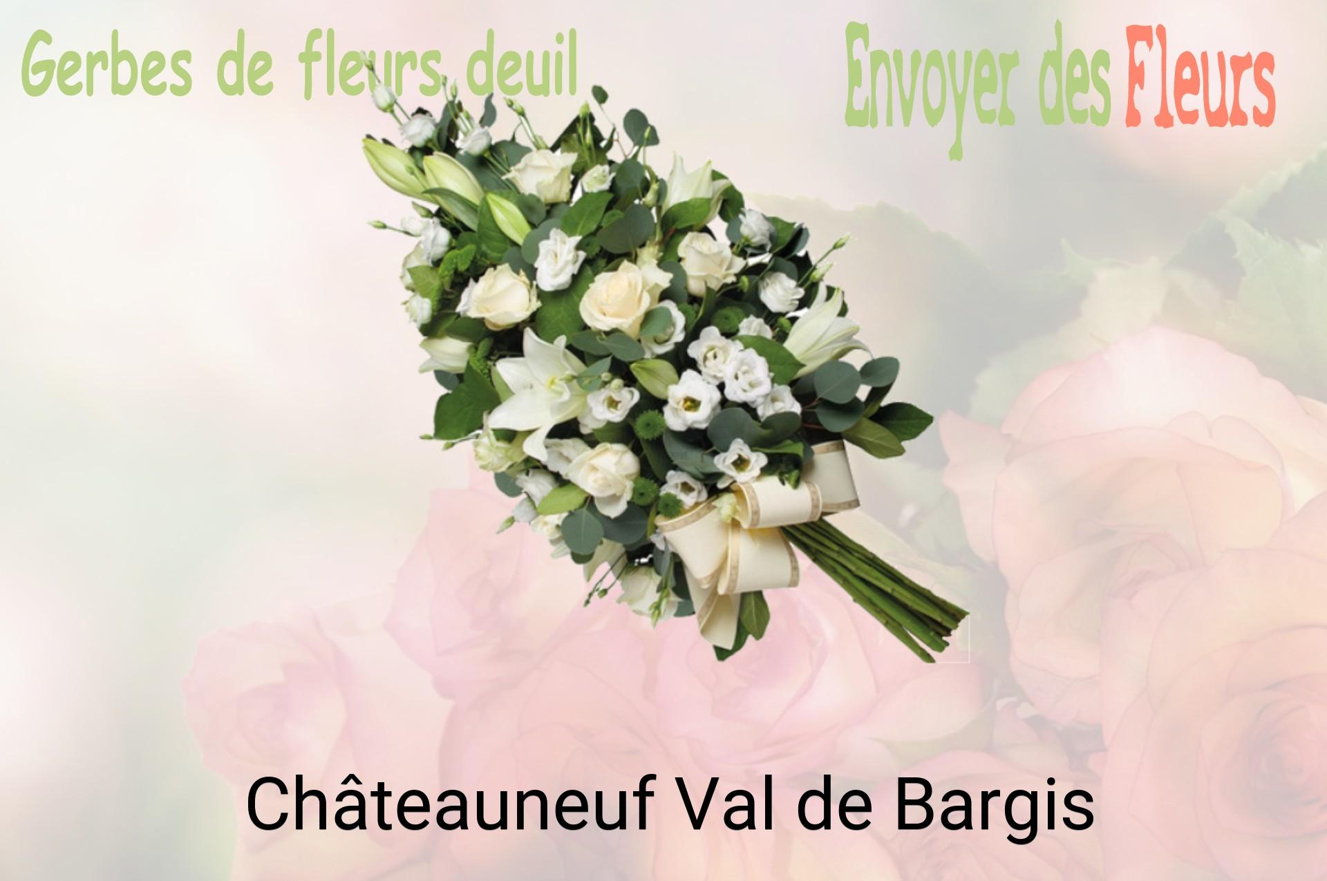 Gerbe de fleurs de deuil livrée à Châteauneuf-Val-de-Bargis